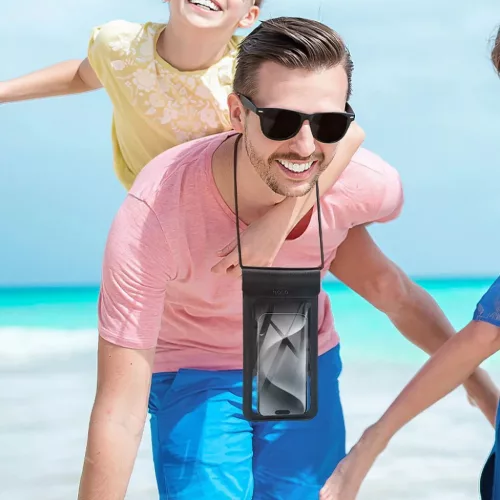 Vízálló tok mobiltelefonhoz Hoco IP68 240 x 120 x 15 mm HX53 fekete-6942007653503 7 kép