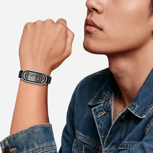 Tech-protect Iconband Classic Xiaomi Smart Band 8 / 9 / 10 / Nfc Feket-5906302331376 8 kép