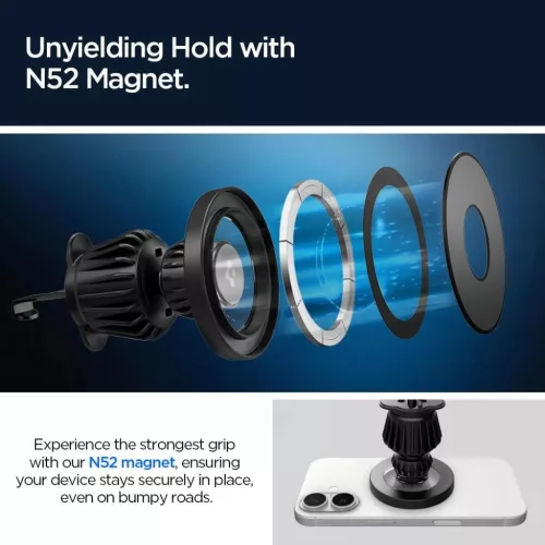 Spigen Mft13 Mágneses Magsafe Műszerfalra és Szellőzőre Szerelhet-8809971231855 9 kép