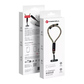   FORCELL F-DESIGN R10X40 csuklópánt állítható hosszúsággal (max 20 cm a hurokban) zöld rózsaszín lila