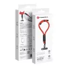 FORCELL F-DESIGN R10X40 csuklópánt mobiltelefonhoz állítható hosszúsággal (maximum 20 cm a hurokban) piros