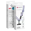FORCELL F-DESIGN S10X165 keresztpántos telefontartó állítható hosszal (max 82,5 cm a hurokban) szürke-lila