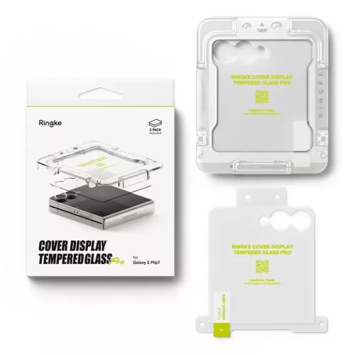  Samsung Galaxy Z Flip 7 Átlátszó kijelzővédő fólia Ringke Cove-8800293855903 6 kép