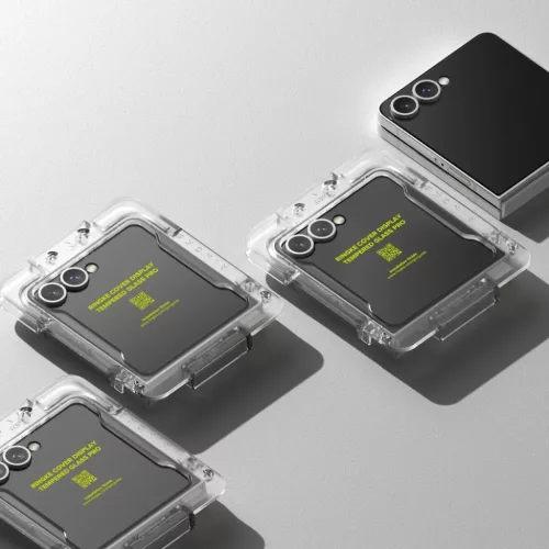  Samsung Galaxy Z Flip 7 Átlátszó kijelzővédő fólia Ringke Cove-8800293855903 9 kép