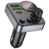 HOCO autós transmitter FM bluetooth 2 x USB A + Type C PD QC3.0 48W E86 fekete