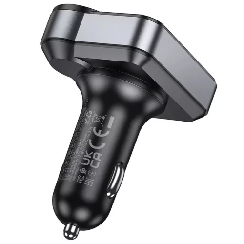 HOCO autós transmitter FM bluetooth 2 x USB A + Type C PD QC3.0 48W E-6942007646956 2 kép