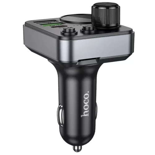 HOCO autós transmitter FM bluetooth 2 x USB A + Type C PD QC3.0 48W E-6942007646956 3 kép
