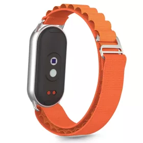 Tech-protect Nylon Pro Xiaomi Smart Band 8 / 9 / 10 / Nfc Narancs szí-5906302331420 2 kép