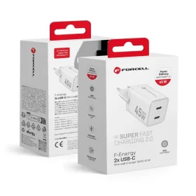 FORCELL F-ENERGY Mini GaN III VT-36B utazó töltő 2 x Type C aljzatt-5903396380129 2 kép