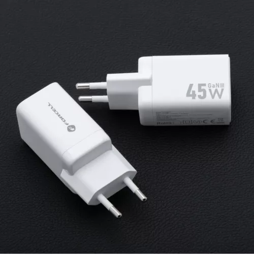 FORCELL F-ENERGY Mini GaN III VT-36B utazó töltő 2 x Type C aljzatt-5903396380129 3 kép