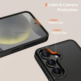 Tech-protect Magmat Motorola Moto G56 5G Matt Fekete tok-5906302318407 2 kép