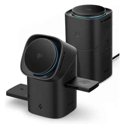 Spigen Essential EF223MS 3in1 Qi2 Rotary Magnetic Magsafe vezeték né-8800283303773 2 kép