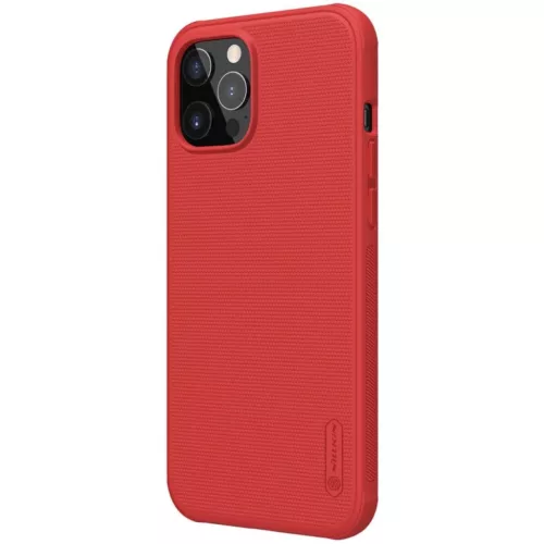 iPhone 12 Pro MAX Nillkin Super Frosted Pro tok piros-6902048205918 2 kép