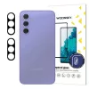Fekete Wozinsky teljes kameravédő üveg Samsung Galaxy A17 / A17 5G-hez, 2 darabos szett, üvegfólia