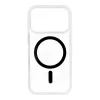  iPhone 17 Pro fekete Drop Glue Színes Gyűrűs Mag Cover tok (teljes gyűrű) kompatibilis MagSafe-fel