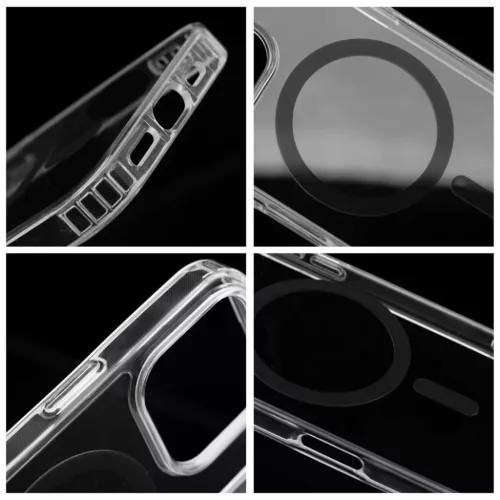  iPhone 17 Pro fekete Drop Glue Színes Gyűrűs Mag Cover tok (teljes-5903396405525 2 kép