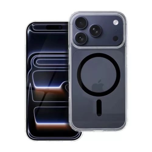  iPhone 17 Pro fekete Drop Glue Színes Gyűrűs Mag Cover tok (teljes-5903396405525 5 kép
