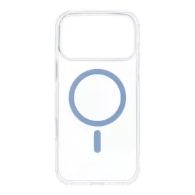    iPhone 17 Pro Max világoskék Drop Glue színes gyűrűs Mag Cover (teljes gyűrű) kompatibilis MagSafe tok