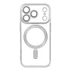  iPhone 17 Pro Ezüst ELECTRO MAG COVER tok, kompatibilis MagSafe-fel (teljes gyűrű)