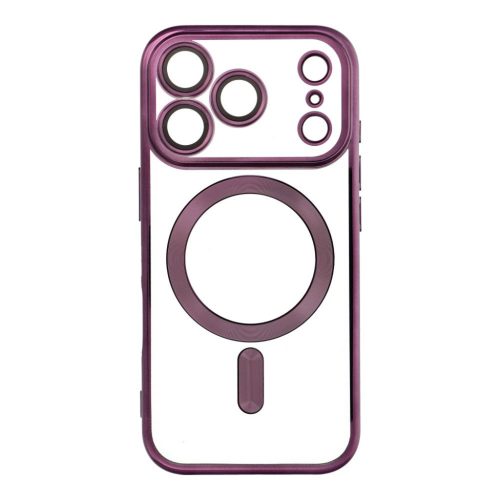 ELECTRO MAG COVER tok, MagSafe kompatibilis iPhone 17 Pro tokhoz (teljes gyűrű) sötét lila