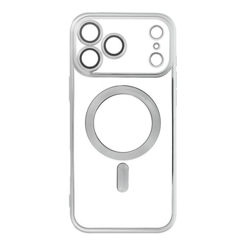 ELECTRO MAG COVER tok kompatibilis MagSafe-fel IPHONE 17 Pro Max készülékhez (teljes gyűrű) ezüst tok
