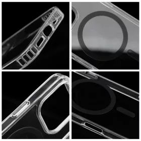  IPHONE 17 Air fekete Drop Glue Színes Gyűrűs Mag Tok MagSafe kompa-5903396405549 2 kép