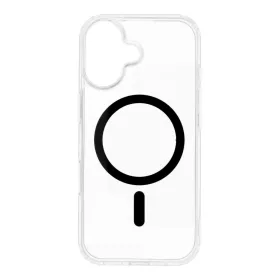    iPhone 17 Fekete Színes Gyűrűs Drop Glue Mag Tok MagSafe-kompatibilis