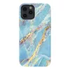 iPhone 12/ 12 Pro Kingxbar Marble Series tok kék