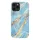 iPhone 12/ 12 Pro Kingxbar Marble Series tok kék