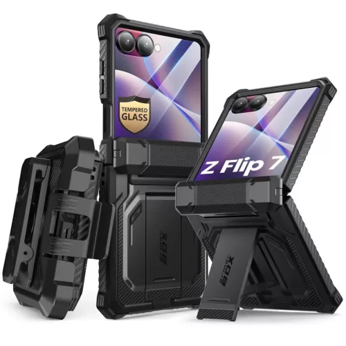  Galaxy Z Flip 7 fekete Supcase Iblsn Armorbox tok-843439158863 4 kép