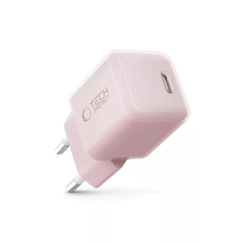 Tech-protect Ncm25 1-port Hálózati Töltő Pd 25w Babyrózsaszín-5906302330577 2 kép