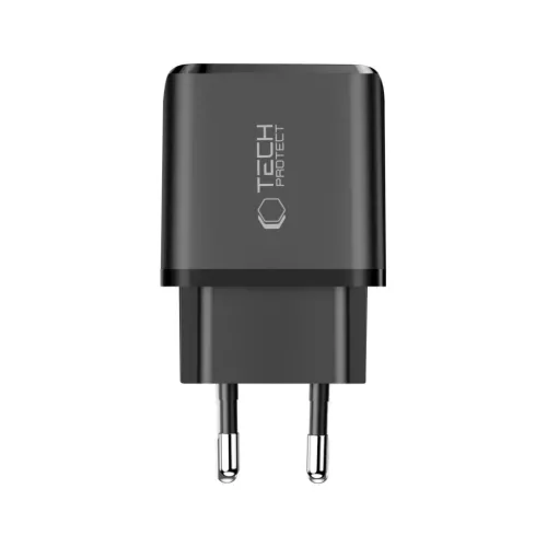 Tech-Protect NCA20 2-port hálózati töltő PD 20W / QC3.0 fekete-5906302330539 4 kép