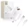 Tech-protect Nca20 2-port Hálózati Töltő Pd 20w / Qc3.0 + Lightning Kábel Fehér