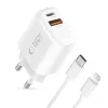 Tech-protect Nca20 2-port Hálózati Töltő Pd 20w / Qc3.0 + Lightnin-5906302330546 2 kép