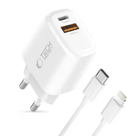 Tech-protect Nca20 2-port Hálózati Töltő Pd 20w / Qc3.0 + Lightnin-5906302330546 2 kép