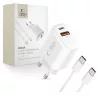 Tech-protect Nca20 2-port Hálózati töltő Pd 20w / Qc3.0 + Type-c K-5906302330553 1 kép
