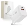 Tech-protect Nca30 2-port Hálózati Töltő Pd 30w / Qc3.0 Fehér-5906302318766 1 kép