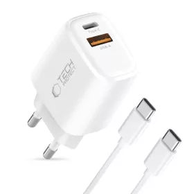 Tech-protect Nca30 2-port Hálózati Töltő Pd 30w / Qc3.0 + Type-c K-5906302318629 2 kép