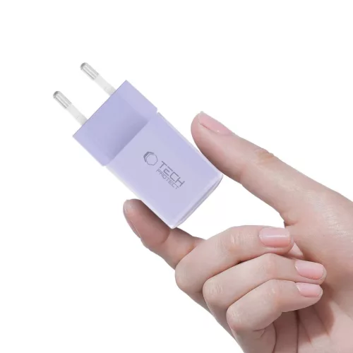 Tech-protect Ncm33 2-port hálózati töltő Pd 33w / Qc3.0 babalila-5906302330607 5 kép