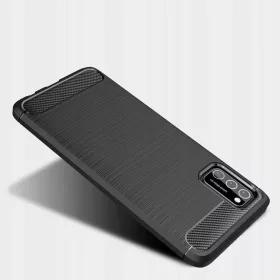 Tech-Protect carbon mintájú TPU tok Xiaomi Poco M3 fekete-6216990208720 2 kép