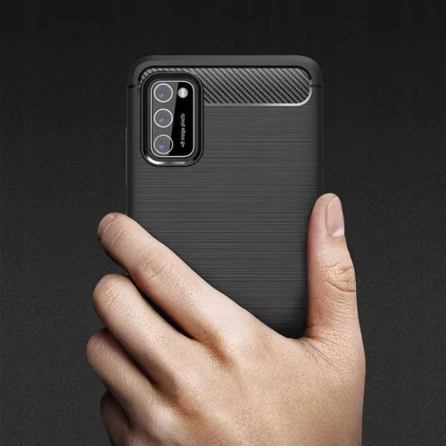 Tech-Protect carbon mintájú TPU tok Xiaomi Poco M3 fekete-6216990208720 3 kép