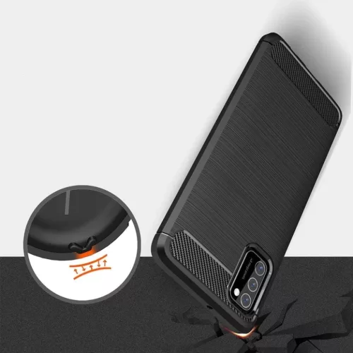 Tech-Protect carbon mintájú TPU tok Xiaomi Poco M3 fekete-6216990208720 5 kép