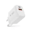 Tech-protect Nca20 2-port hálózati töltő Pd 20w / Qc3.0 Fehér-5906302319077 2 kép