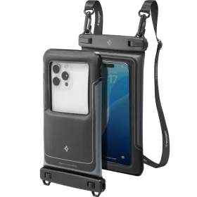    Univerzális vízálló Spigen A611P 2db lebegő tok matt fekete