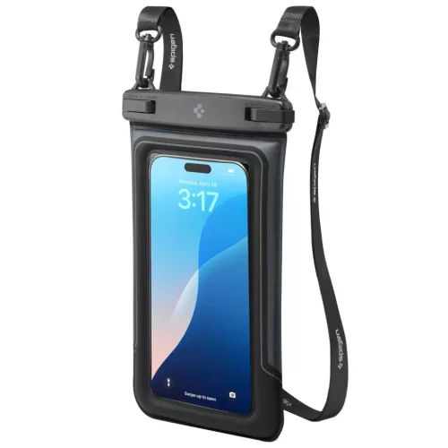  Univerzális vízálló Spigen A611P 2db lebegő tok matt fekete-8800283301731 6 kép