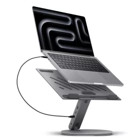 Spigen Ld204h Laptop Állvány Hub Űrszürke-8809971237154 2 kép