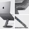 Spigen Ld204h Laptop Állvány Hub Űrszürke-8809971237154 3 kép