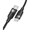 VEGER kábel Type C - Type C PD 5A 100W CC02 1,5 m fekete