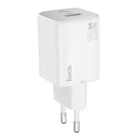 HOCO töltő USB A + Type C PD QC 3A 20W N41 fehér-6942007622080 2 kép