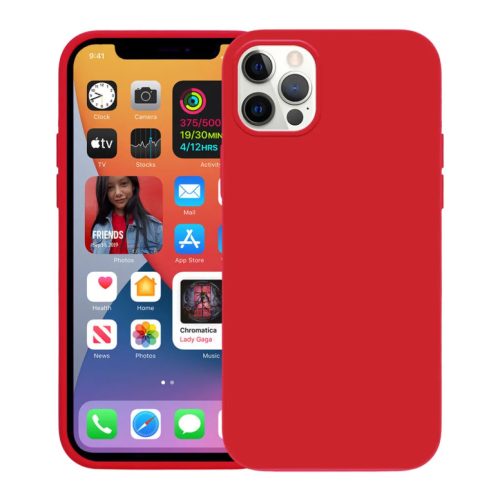 Crong Color rugalmas tok iPhone 12 Pro Max piros-5907731986533 1 kép